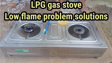 portable gas stove low flame